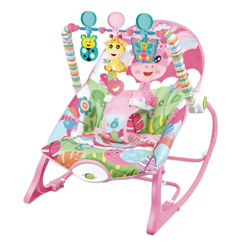Silla Mecedora Musical Rosada